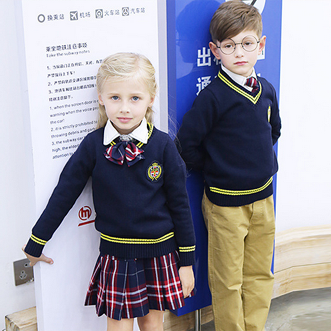 High quality formal school uniform design plaid skirt wholesale