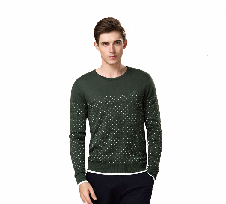Custom latest design woolen o-neck casual computer knitted fancy pullover sweater for men   