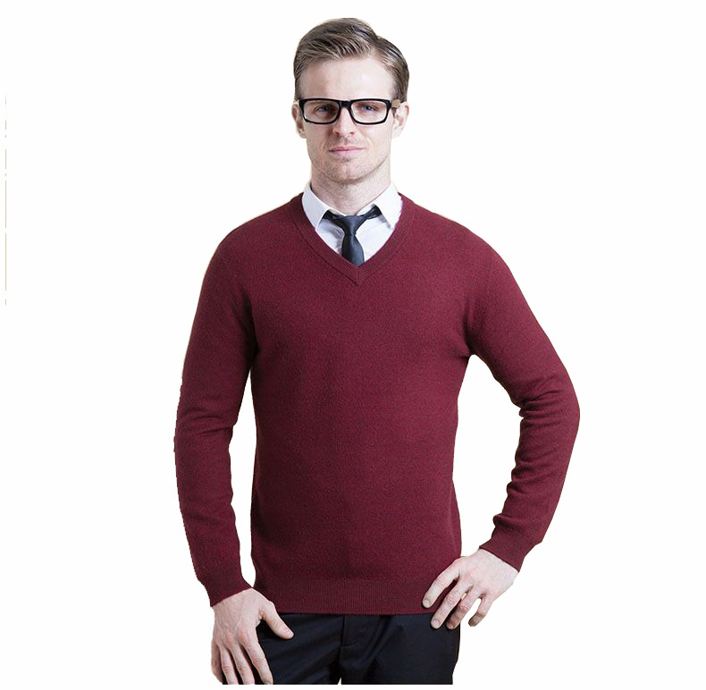 2016 comfortable mens hand knit cashmere pullover sweater 
