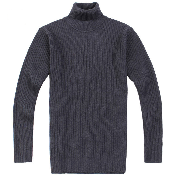 Latest turtleneck design men's high collar shrug sweater