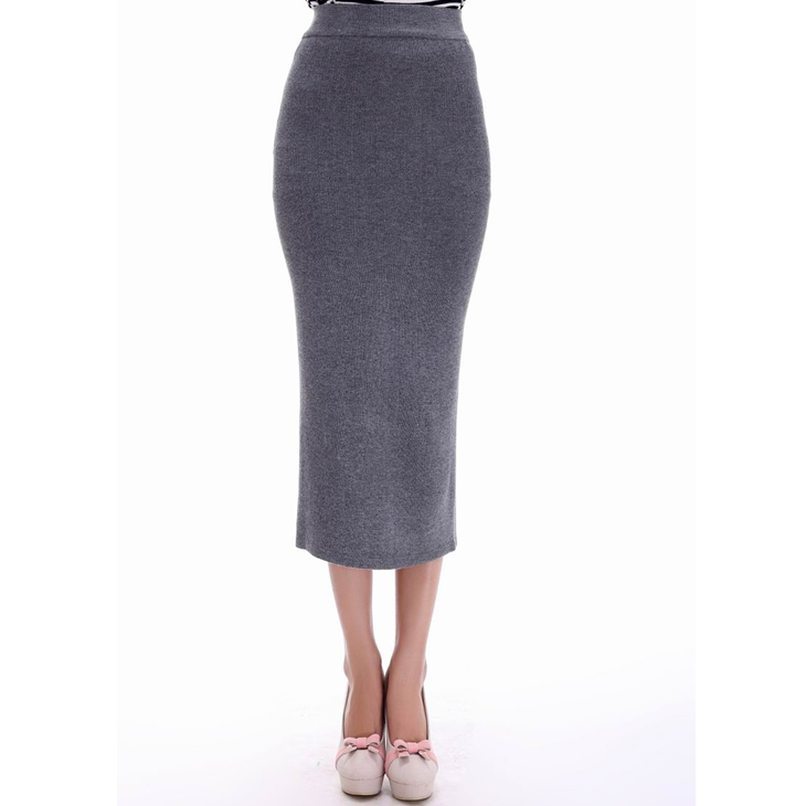 Fashion official ladies long high-waisted pencil skirt women