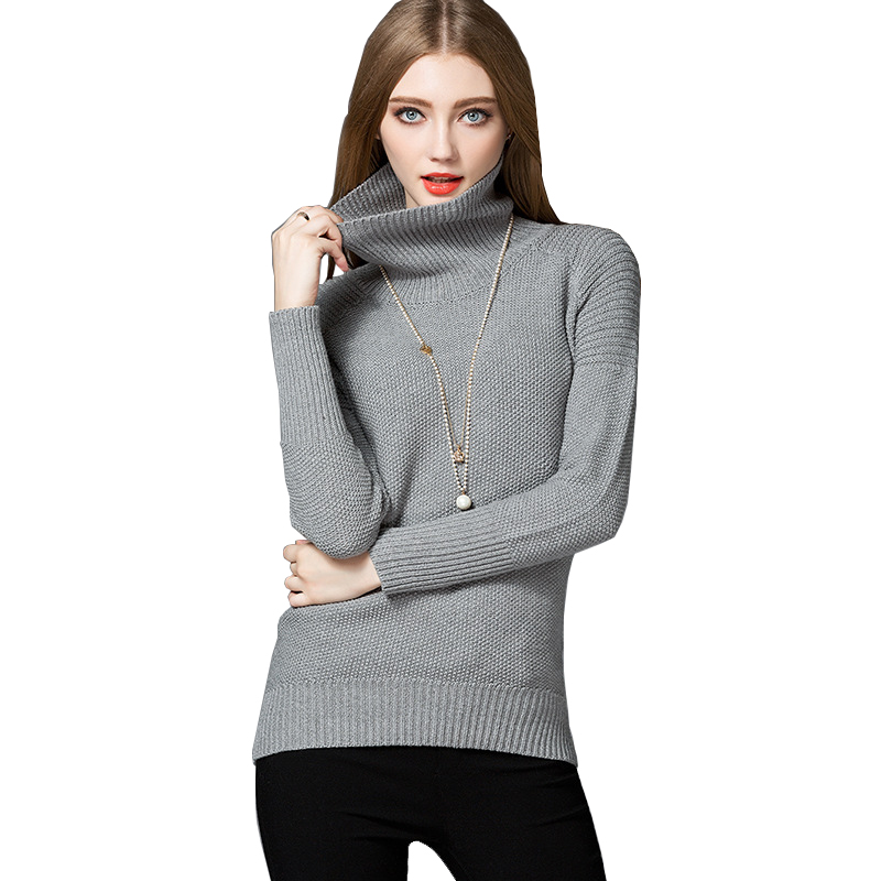 High quality winter sweater 2018 new design turtleneck warm sweater pullover for girls