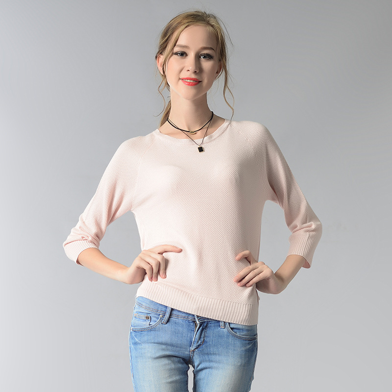 High quality OEM 12GG trendy girls' summer/autumn knitwear