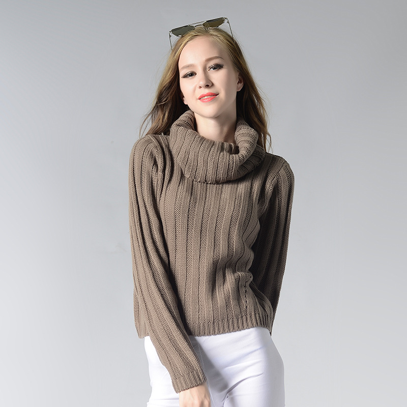 2023 New knitwear collection for ladies 7GG woolen turtleneck winter sweater