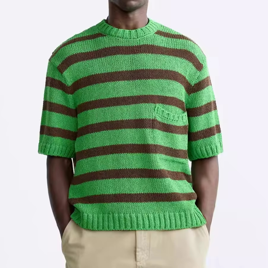 Men's Summer Pullover Knitted Polo Shirt