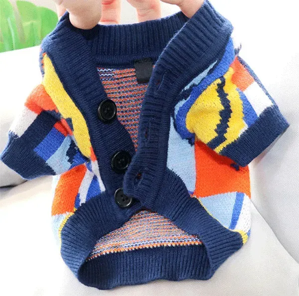 Custom Intarsia Logo Pet Sweater Lining Details