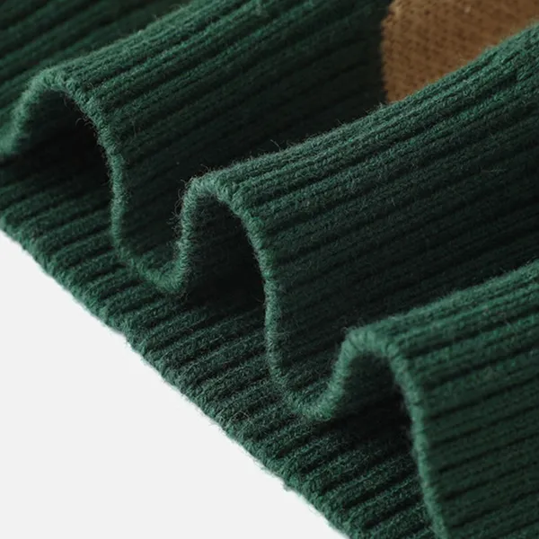 custom kids sleeveless jacquard knit vest hem details